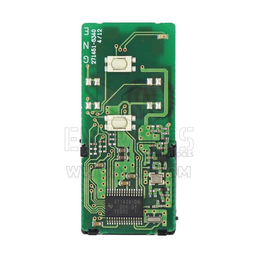 Usado Toyota Genuine/OEM Smart Remote Key 2 Botões 312MHz Cor Preta 271451-0340 Alta Qualidade Melhor Preço | Chaves Emirates