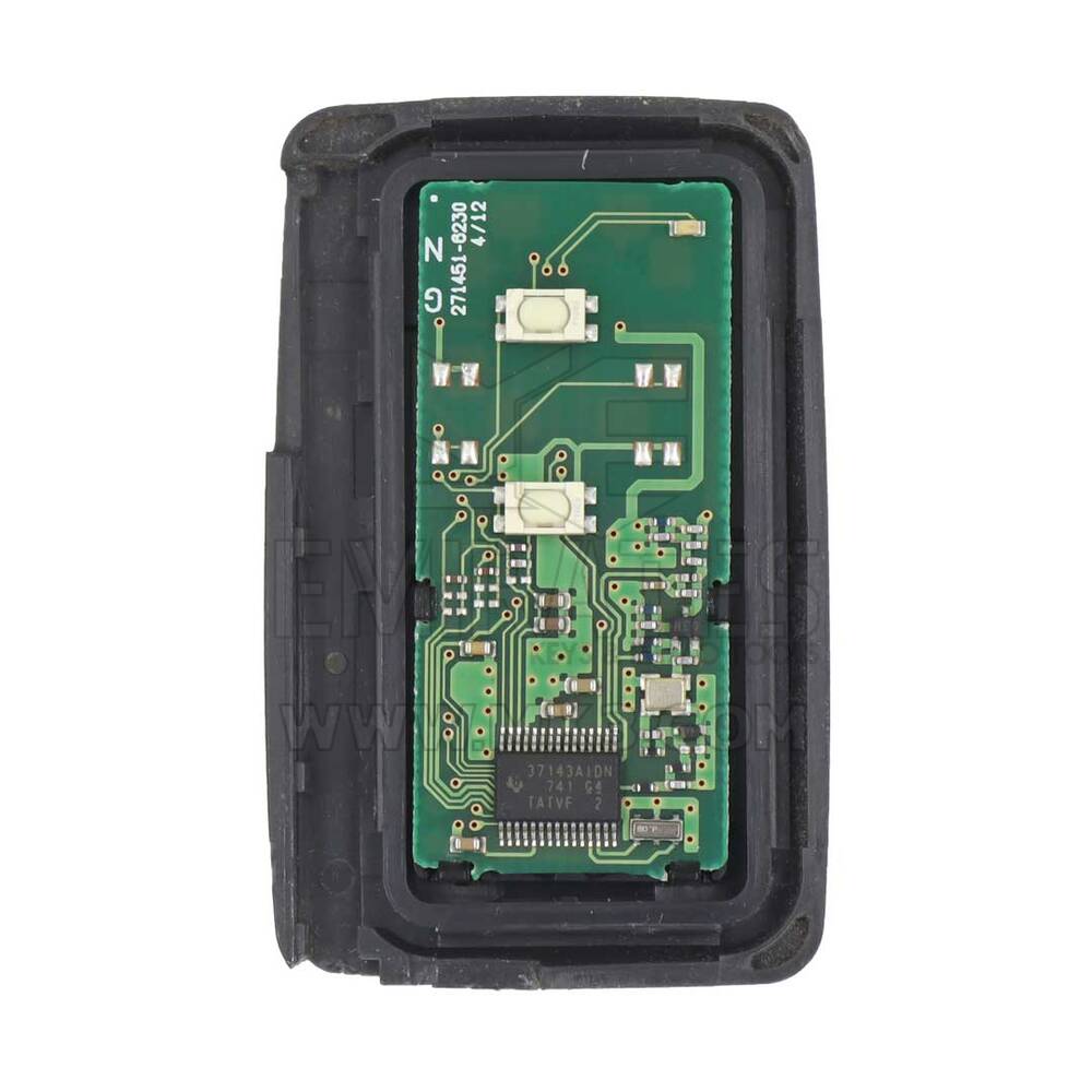 Chave Remota Inteligente Original Toyota Usada Desbloqueada 2 Botões 312MHz Capa Prateada 271451-6230 Alta Qualidade Melhor Preço | Chaves Emirates