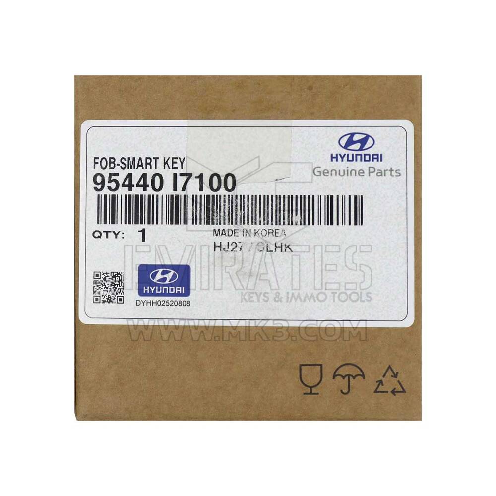 Nuova chiave telecomando Smart Hyundai Creta 2023 originale/OEM 4 pulsanti 433 MHz Numero parte OEM: 95440-I7100 - ID FCC: MBEC4FOB2007 | Emirates Keys