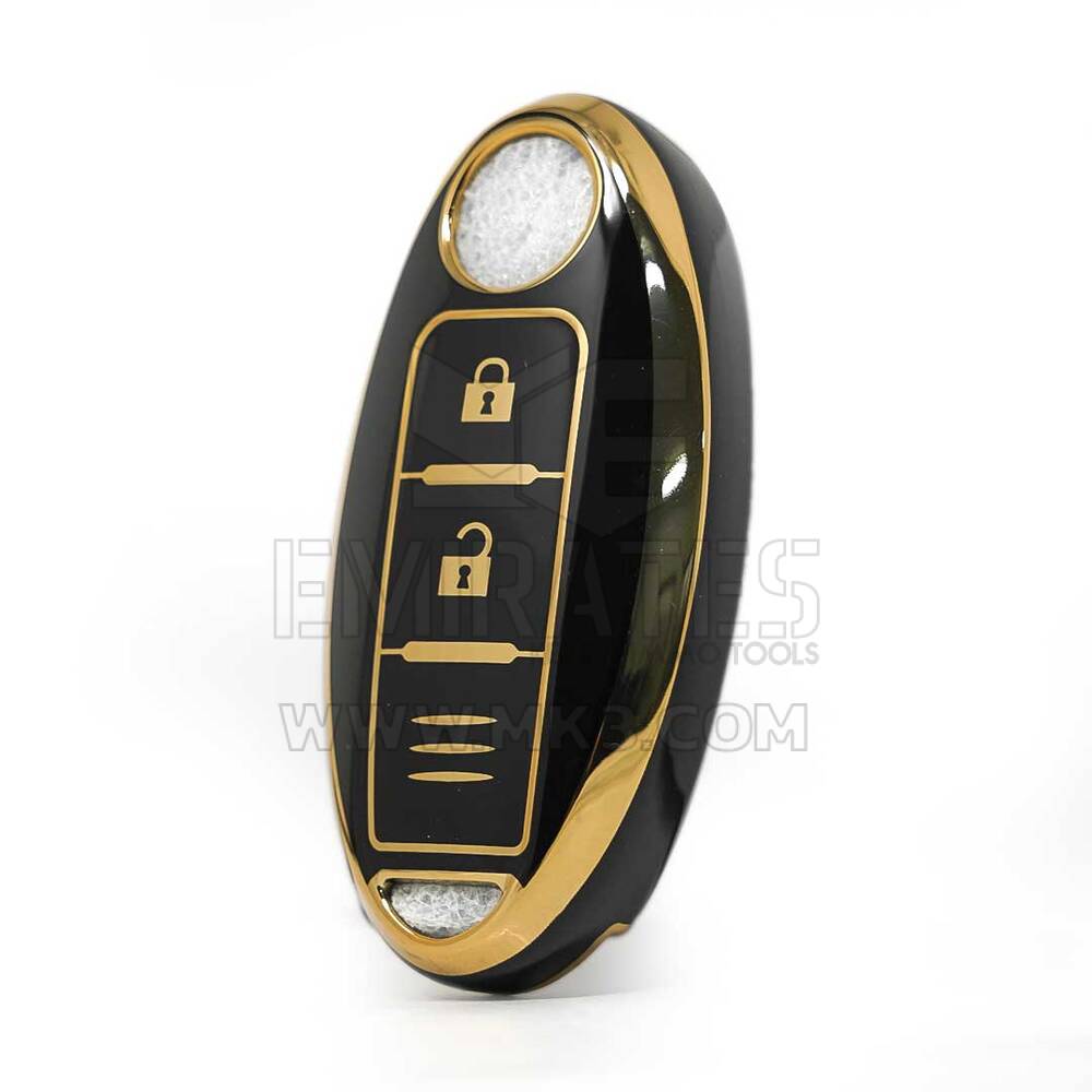 Нано крышка высокого качества для Nissan Remote Key 2 кнопки черного цвета