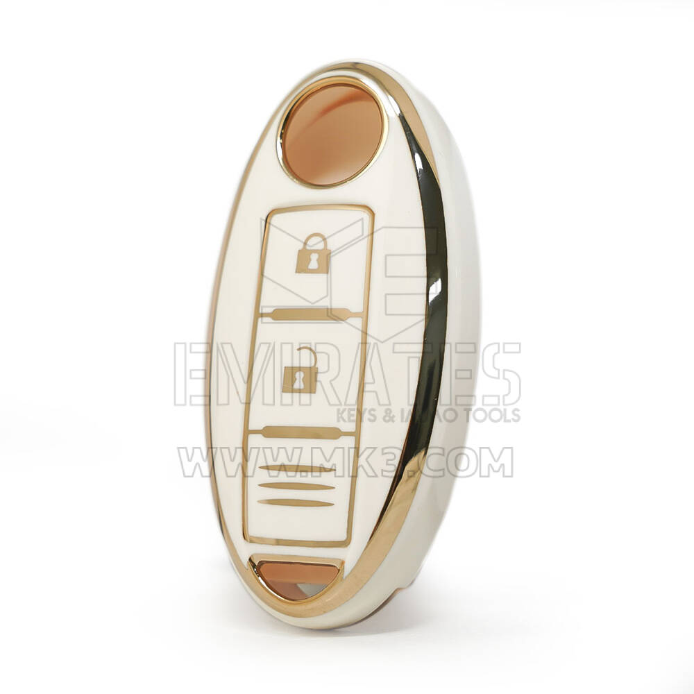 Нано-крышка высокого качества для Nissan Remote Key 2 Buttons White Color
