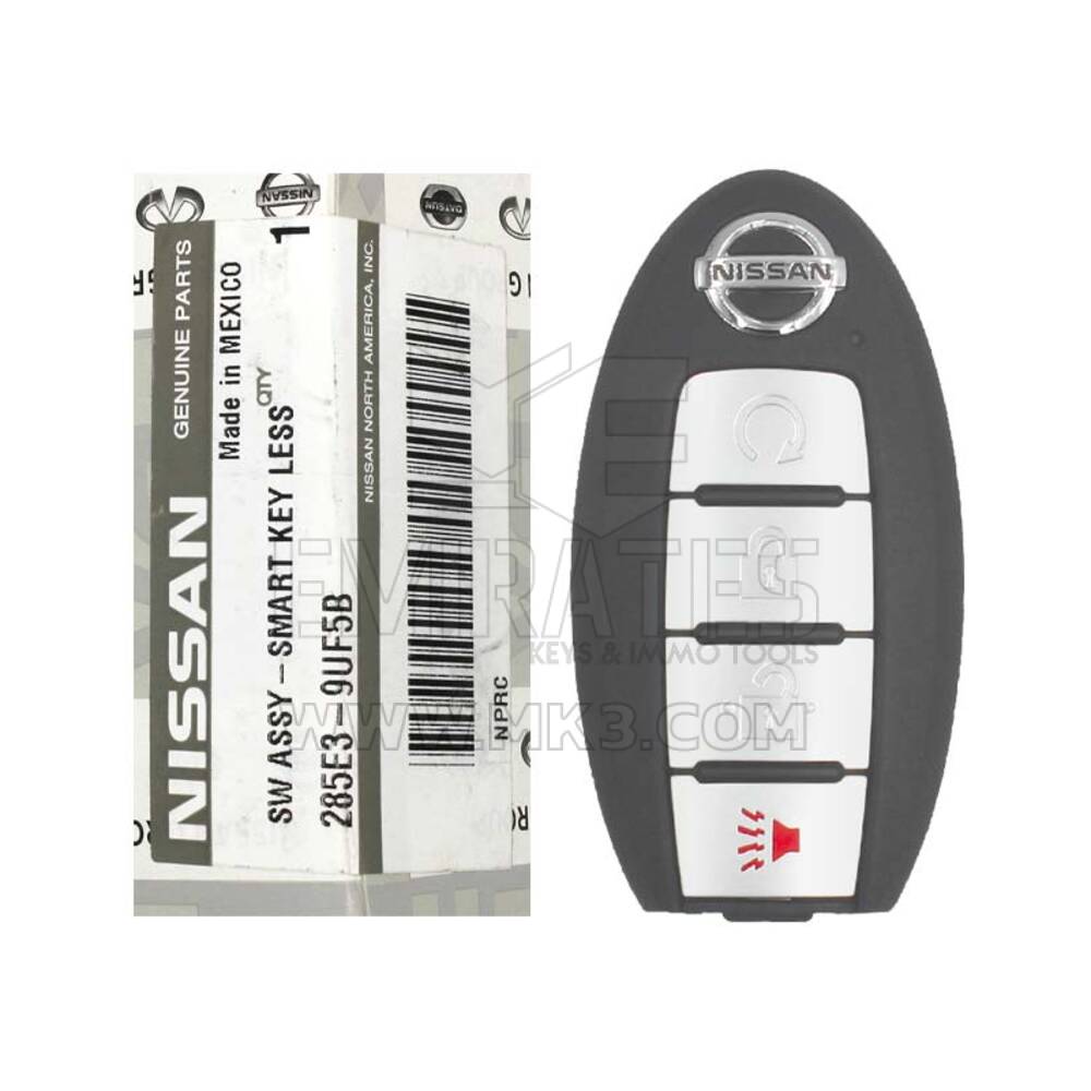 NUOVA chiave telecomando intelligente originale/OEM Nissan Murano Pathfinder 2019-2021 4 pulsanti 433 MHz Numero parte produttore: 285E3-9UF5B / FCCID: KR5TXN7 | Emirates Keys