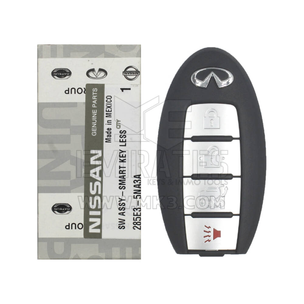 Brand New Infiniti QX50 2019 Genuine/OEM Smart Remote Key 4 Buttons 433MHz 285E3-5NA3A 285E35NA3A / FCCID: KR5TXN1 | Emirates Keys