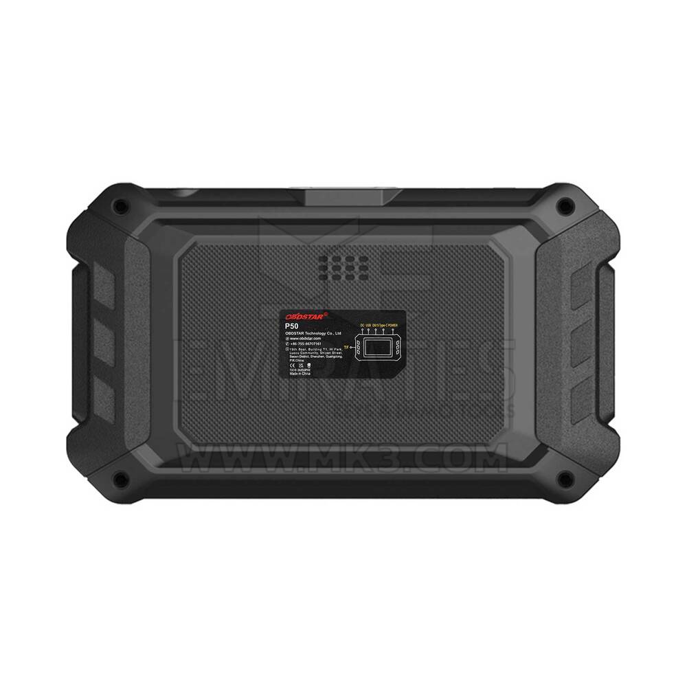 أداة إعادة ضبط الوسادة الهوائية الذكية OBDSTAR P50، معدات إعادة ضبط نظام تقييد الحركة التكميلي (SRS)، تغطي 91 علامة تجارية وأكثر من 12200 وحدة تحكم إلكترونية (ECU). رقم القطعة | Emirates Keys