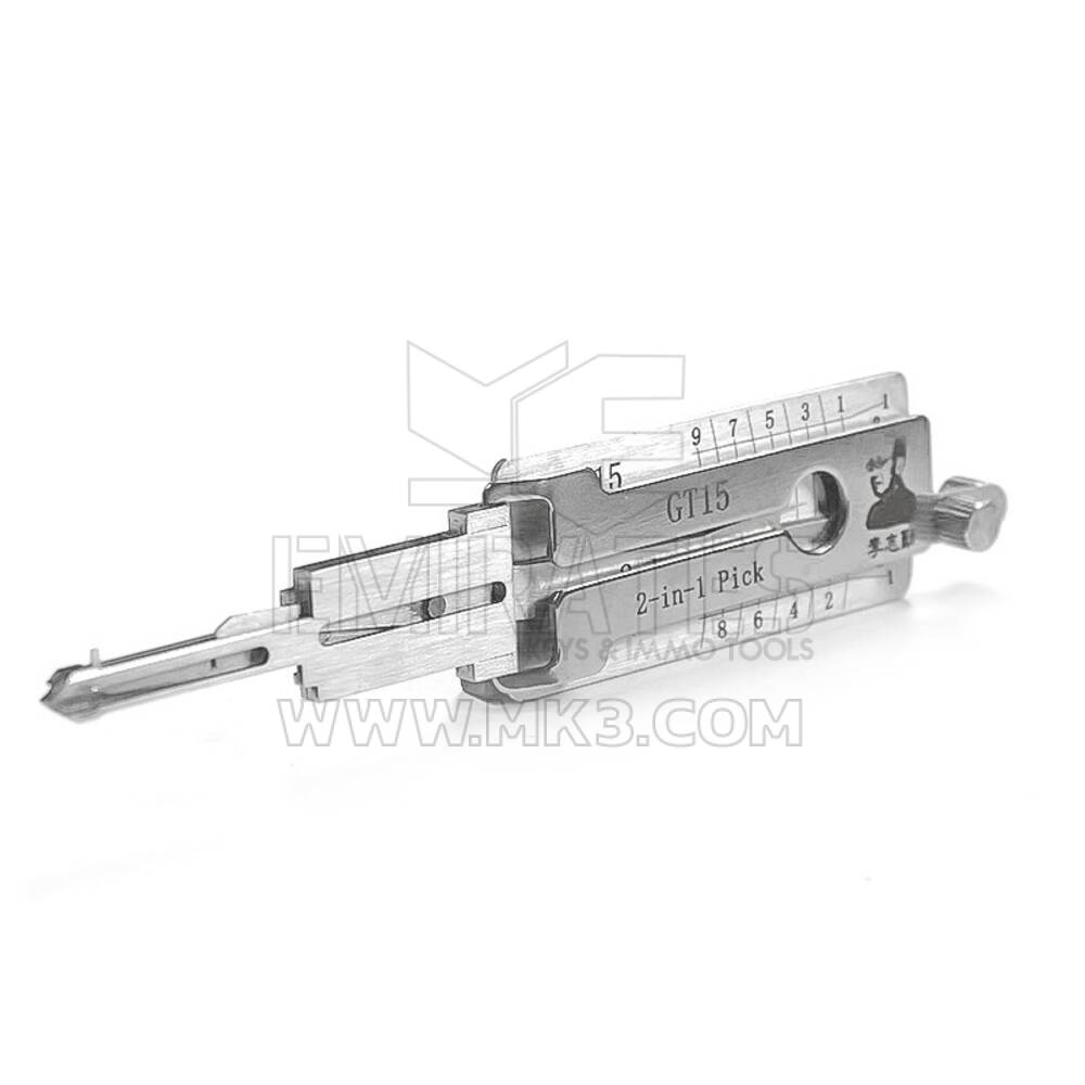 Оригинальный инструмент Lishi 2-в-1 Pick Decoder Tool GT15 Fiat | MK3