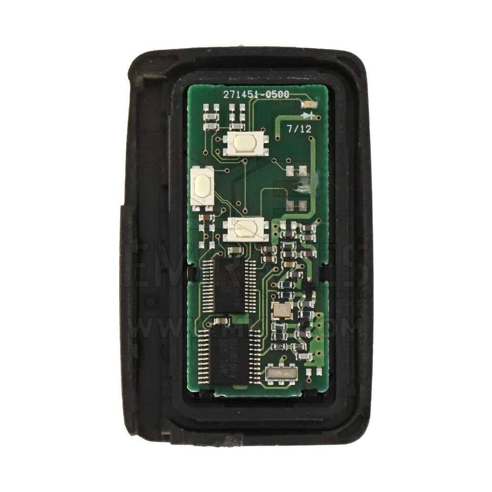 Usado Original-OEM Toyota Smart Key 3 Botões Porta Deslizante 312MHz Tampa Prateada Placa PCB No: 271451-0500 Número da Peça OEM: 89904-28101 | Chaves Emirates