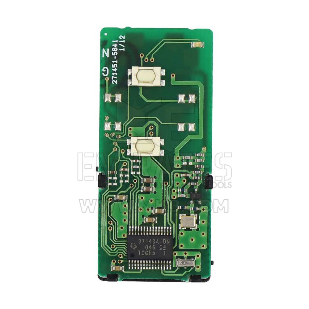 Usado Toyota Genuíno/OEM Smart Key 2 Botões 312MHz Preto Capa PCB 271451-5841 Alta Qualidade Melhor Preço| Chaves Emirates