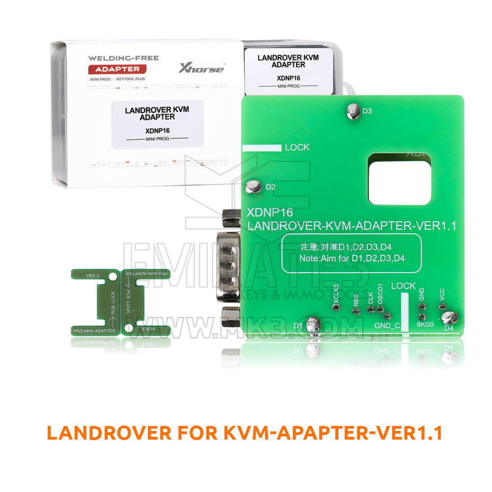 Paquete de kit de adaptadores sin soldadura Xhorse para Mini Prog & Key Tool Plus - MK18535 - f-4