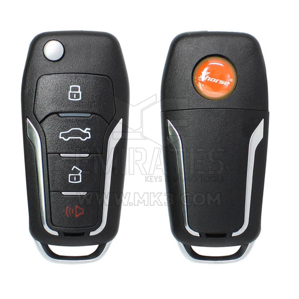 Xhorse VVDI Key Tool VVDI2 Откидной дистанционный ключ с 4 кнопками Ford Type с супертранспондером XEFO01EN, совместимый с инструментами генерации VVDI | Ключи Эмирейтс
