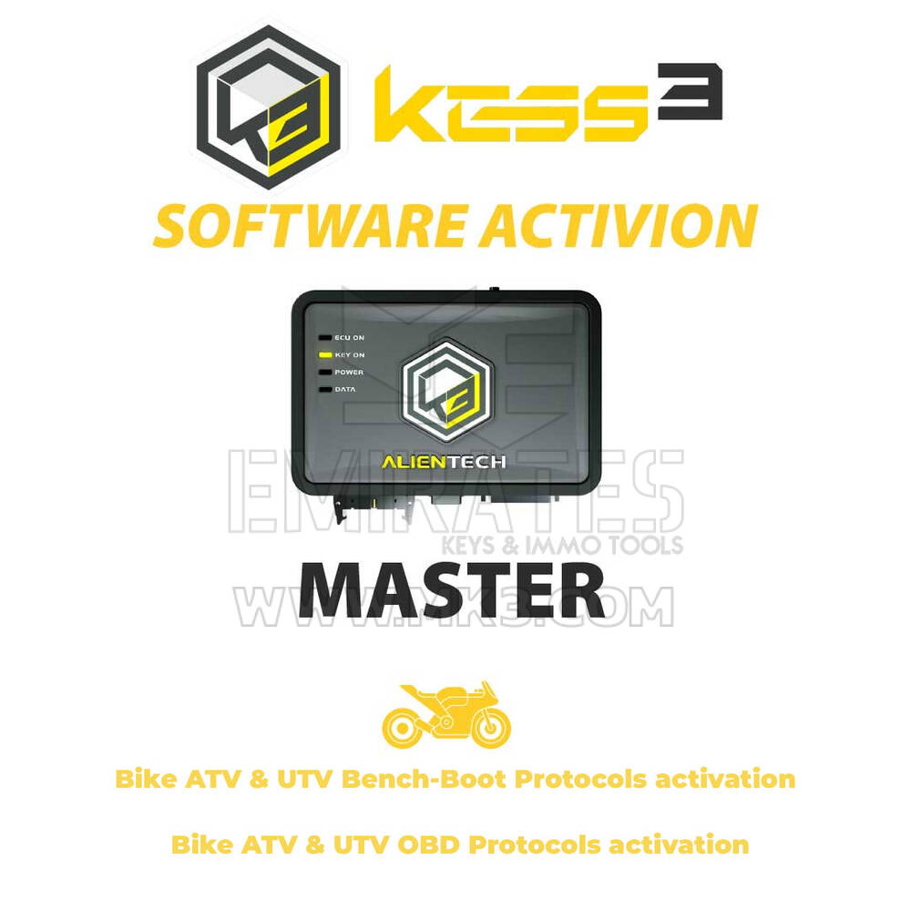 Programmazione ECU e TCU ALIENTECH KESSv3 Master Bike Bench-Boot + OBD