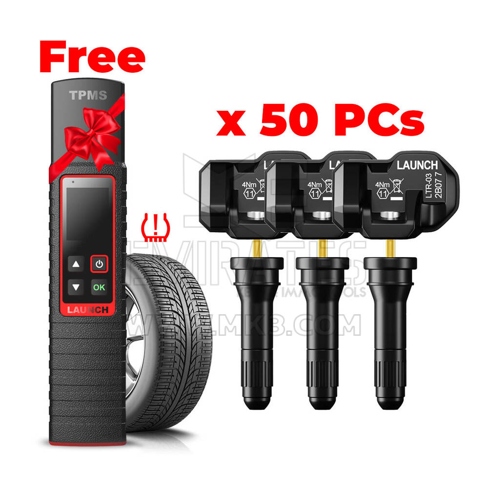 Launch 50 Pcs TPMS sensors Rubber Sensor +  Free TSGUN