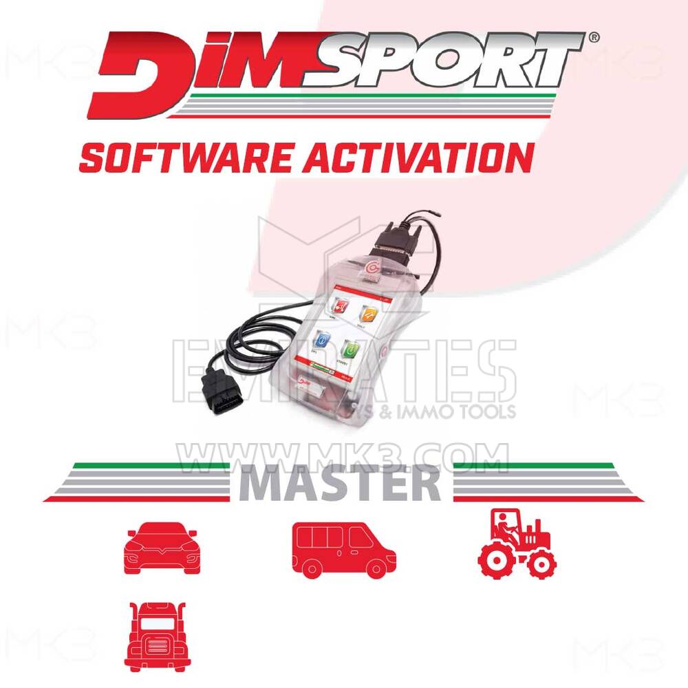 Dimsport - NEW GENIUS MASTER - (OBD ONLY) - TRUCK BUS & LCV, OHW, TRACTOR & AGRIC. V.