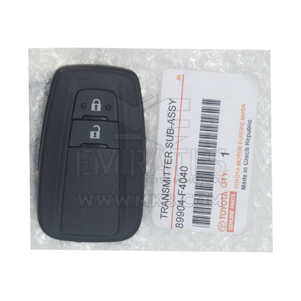 NUOVO telecomando originale/OEM Toyota C-HR 2018 2020 Smart Key 2 pulsanti 433 MHz 89904-F4040 89904F4010 / 89904-F4210 - FCCID: BR2EX | Emirates Keys