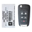 NOUVEAU Chevrolet Camaro Cruze Impala Equinox Malibu Sonic 2010-2019 Véritable clé à distance à rabat 5 boutons 315 MHz 5912545 STARTTEC 13504199 OEM, FCCID : AVL-B01T2AC -| thumbnail