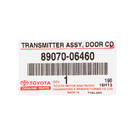 New Toyota Camry 2012-2015 Genuine / OEM Remote Key 4 Buttons 433MHz OEM Part Number: 89070-06460 , 8907006460 | MK3 -| thumbnail