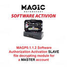 MAGIC MAGP0.1.1.2 Software Authorization Activation SLAVE file decrypting module for a MASTER account