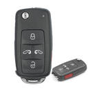 Volkswagen UDS Flip Remote Key Shell 4+1 Buttons HU66 Blade