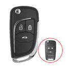 Coque de clé rabattable modifiée Chevrolet 3 boutons