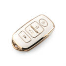 Nouvelle couverture Nano de haute qualité pour clé télécommande intelligente Perodua, 4 boutons, couleur blanche, PRD-B11J | Clés des Émirats -| thumbnail