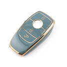New Aftermarket Nano High Quality Cover For Mercedes E Series Remote Key 3 Buttons Gray Color Benz-B11J3 | Emirates Keys -| thumbnail