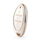 Nano – housse de haute qualité pour clé télécommande Bestunt, 3 boutons, couleur blanche, BT-A11J