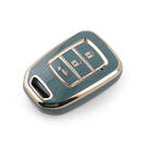 Couverture Nano de haute qualité pour clé télécommande Honda, 3 boutons, couleur grise, HD-D11J3 | Clés des Émirats -| thumbnail