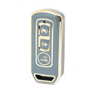 Nano – couvercle de haute qualité pour clé télécommande Honda, 3 boutons, couleur grise, HD-I11J