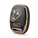 Nano – couvercle de haute qualité pour clé télécommande Honda, 3 boutons, couleur noire, HD-J11J3B