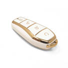 New Aftermarket Nano High Quality Cover For BYD Remote Key 4 Buttons White Color BYD-D11J | Emirates Keys -| thumbnail