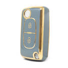 Нано-чехол высокого качества для дистанционного ключа Peugeot 2 кнопки серого цвета PG-D11J2