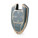 Nano – housse de haute qualité pour clé télécommande intelligente Trumpchi, 4 boutons, couleur grise, CQ-E11J