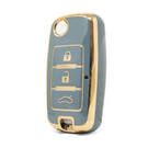 Nano couvercle de haute qualité pour clé télécommande Dongfeng, 3 boutons, couleur grise, DF-A11J