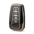 Capa nano de alta qualidade para chave remota Toyota 4 botões cor preta TYT-B11J4