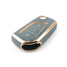 Novo aftermarket nano capa de alta qualidade para toyota flip remoto chave 3 botões cor cinza TYT-C11J3 Chaves dos Emirados -| thumbnail