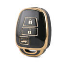 Capa nano de alta qualidade para chave remota Toyota 3 botões cor preta TYT-E11J3