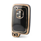 Capa nano de alta qualidade para chave remota Toyota 2 botões cor preta TYT-H11J2