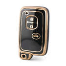 Capa nano de alta qualidade para chave remota Toyota 3 botões cor preta TYT-H11J3A