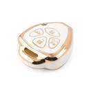 Nova capa nano de reposição de alta qualidade para chave remota Toyota 4 botões cor branca TYT-K11J4 | Chaves dos Emirados -| thumbnail