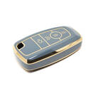 Новый послепродажный чехол Nano высокого качества для дистанционного ключа Ford с 4 кнопками серого цвета Ford-B11J4A | Ключи Эмирейтс -| thumbnail