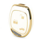 Нано-высококачественный чехол для дистанционного ключа Ford с 3 кнопками белого цвета Ford-L11J