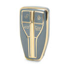 Nano – couvercle de haute qualité pour clé télécommande Hongqi, 4 boutons, couleur grise, HQ-A11J