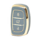 Cover Nano di alta qualità per chiave remota Hyundai Tucson Smart 3 pulsanti colore grigio HY-A11J3B