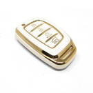 Nuova cover aftermarket Nano di alta qualità per Hyundai Smart Remote Key 4 pulsanti Colore bianco HY-A11J4B | Chiavi degli Emirati -| thumbnail