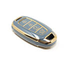 Nuova cover aftermarket Nano di alta qualità per chiave remota Hyundai Kona 4 pulsanti colore grigio HY-D11J4B | Chiavi degli Emirati -| thumbnail