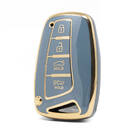 Cover Nano di alta qualità per chiave telecomando Hyundai 4 pulsanti colore grigio HY-J11J