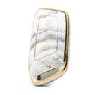 غطاء نانو رخام عالي الجودة لمفتاح باوجون ريموت 3 ازرار لون ابيض BJ-C12J