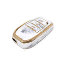 Novo aftermarket nano capa de mármore de alta qualidade para chave remota toyota 3 botões cor branca TYT-A12J3H Chaves dos Emirados -| thumbnail