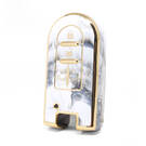 Capa de mármore nano de alta qualidade para chave remota Toyota 4 botões cor branca TYT-G12J4B