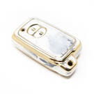 Novo aftermarket nano capa de mármore de alta qualidade para chave remota toyota 2 botões cor branca TYT-H12J2 Chaves dos Emirados -| thumbnail