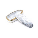 New Aftermarket Nano High Quality Marble Cover For Ford Remote Key 3 Buttons White Color Ford-D12J | Emirates Keys -| thumbnail